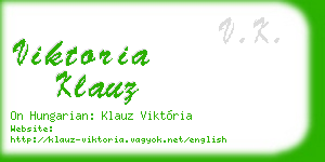viktoria klauz business card