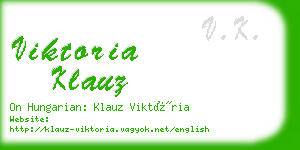 viktoria klauz business card